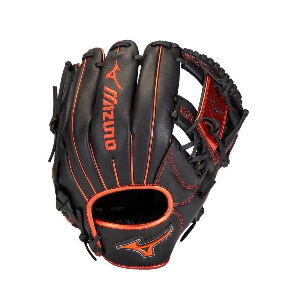 Guantes De Beisbol Mizuno MVP Prime SE Infield 11.5" Hombre Negras/Rojas Ofertas KIUH-60913